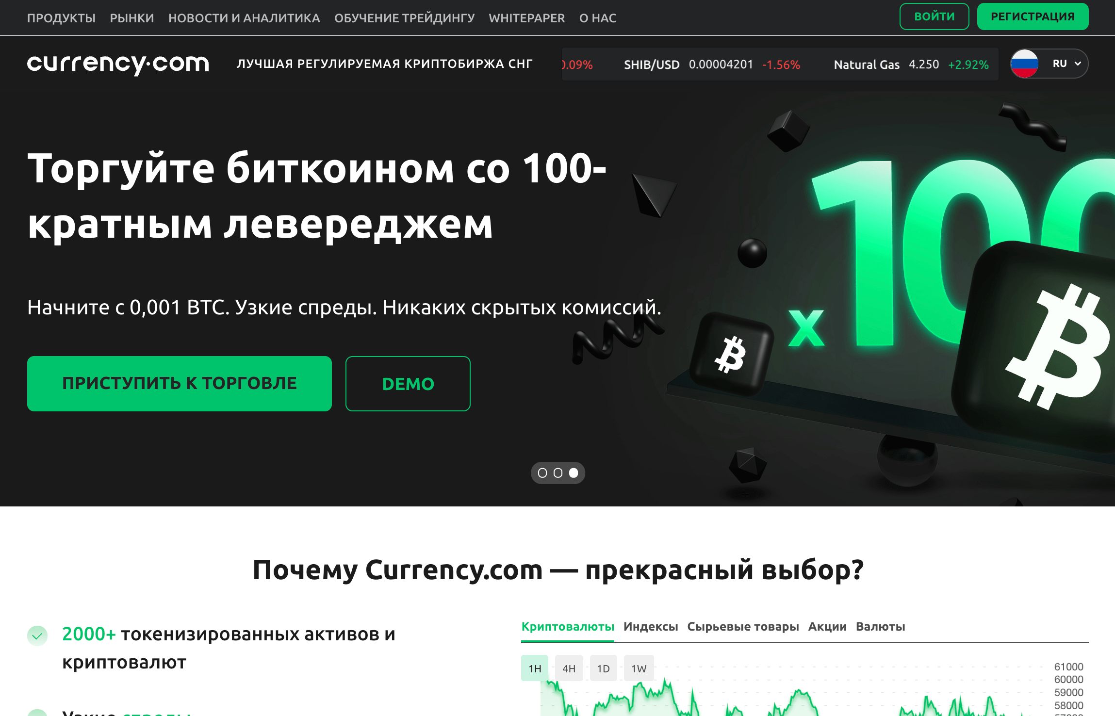 Открытие счета на Currency.com