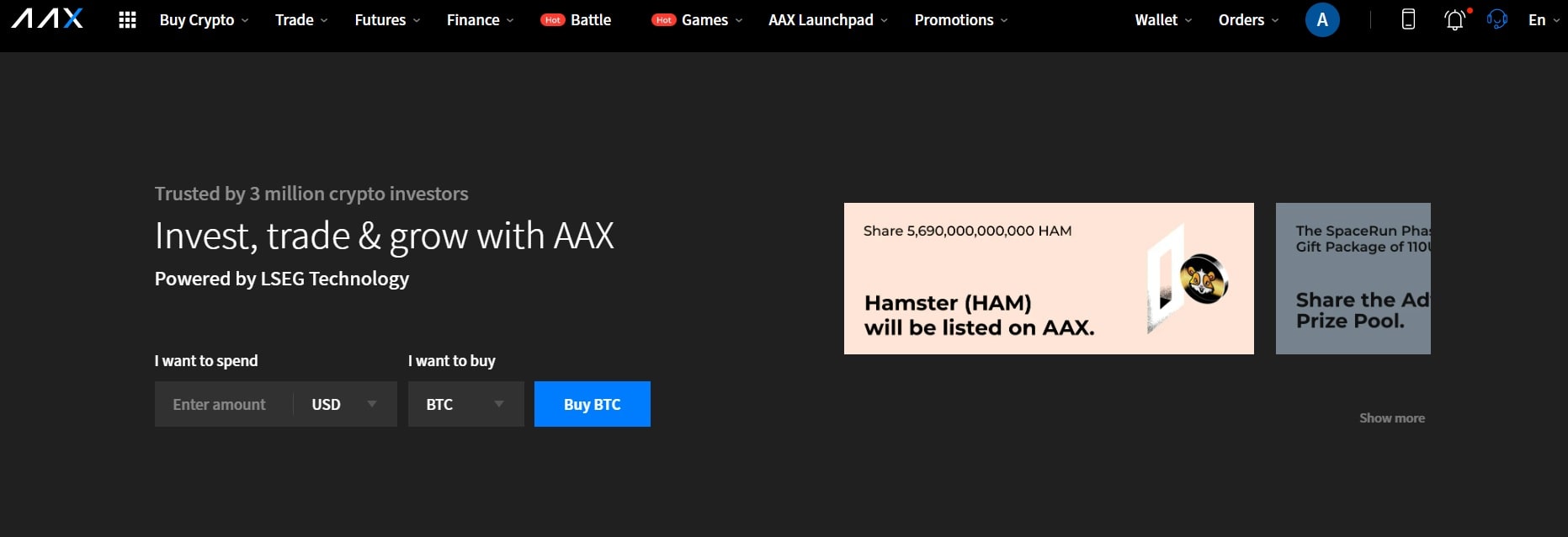 AAX website