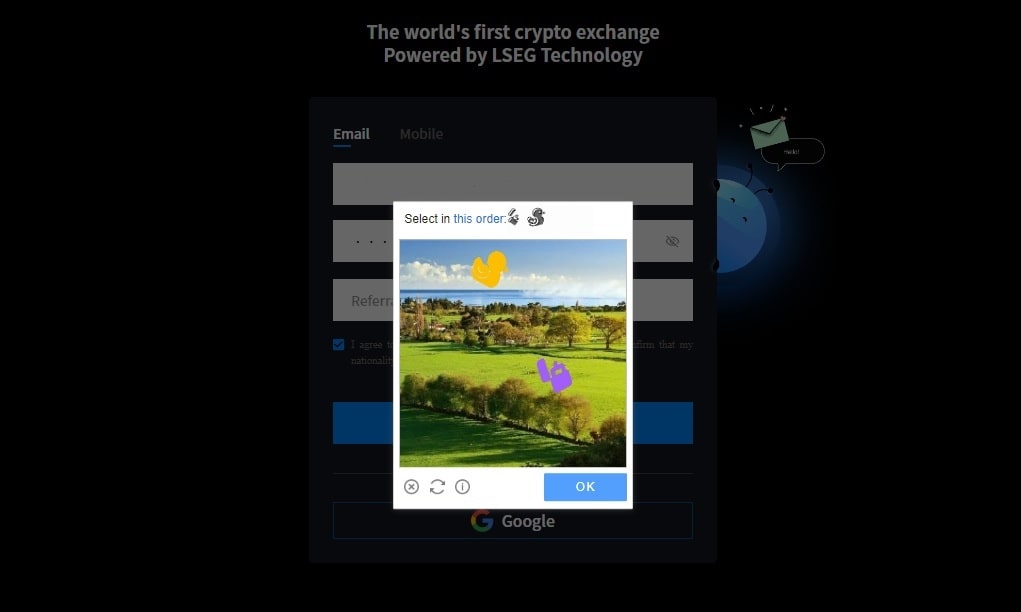 Create an account on the AAX exchange
