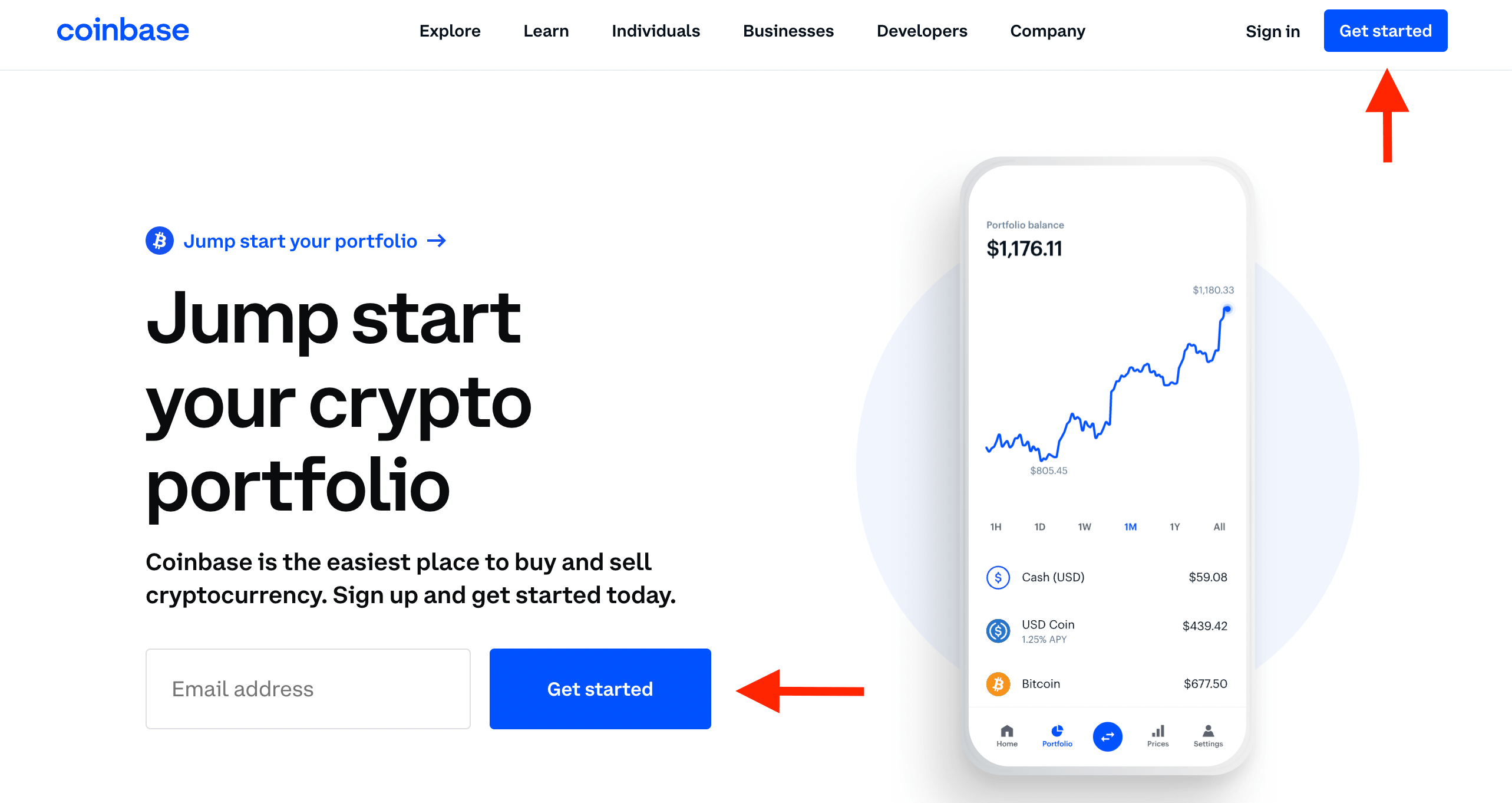 Account opening on Coinbase