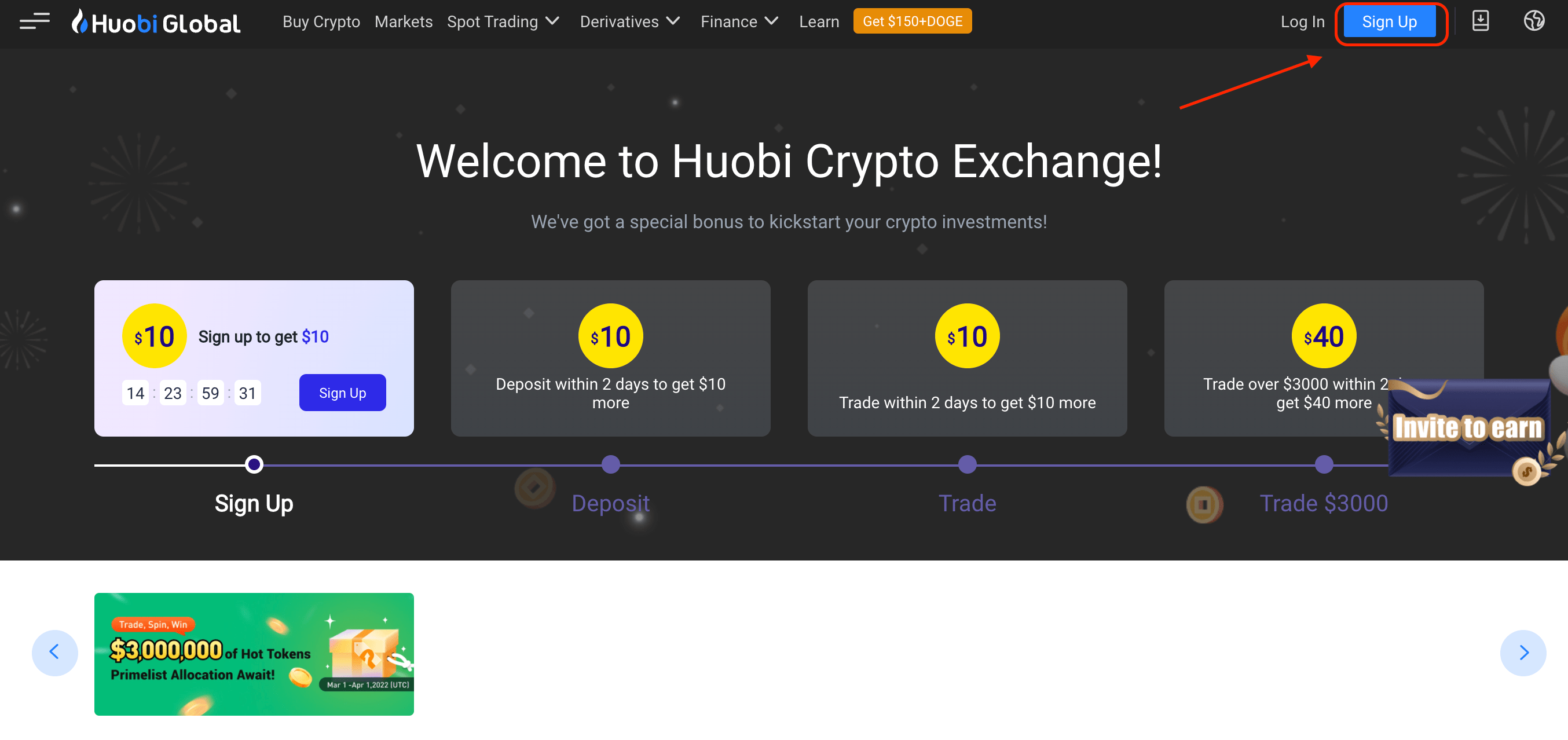 How to open an account on Huobi