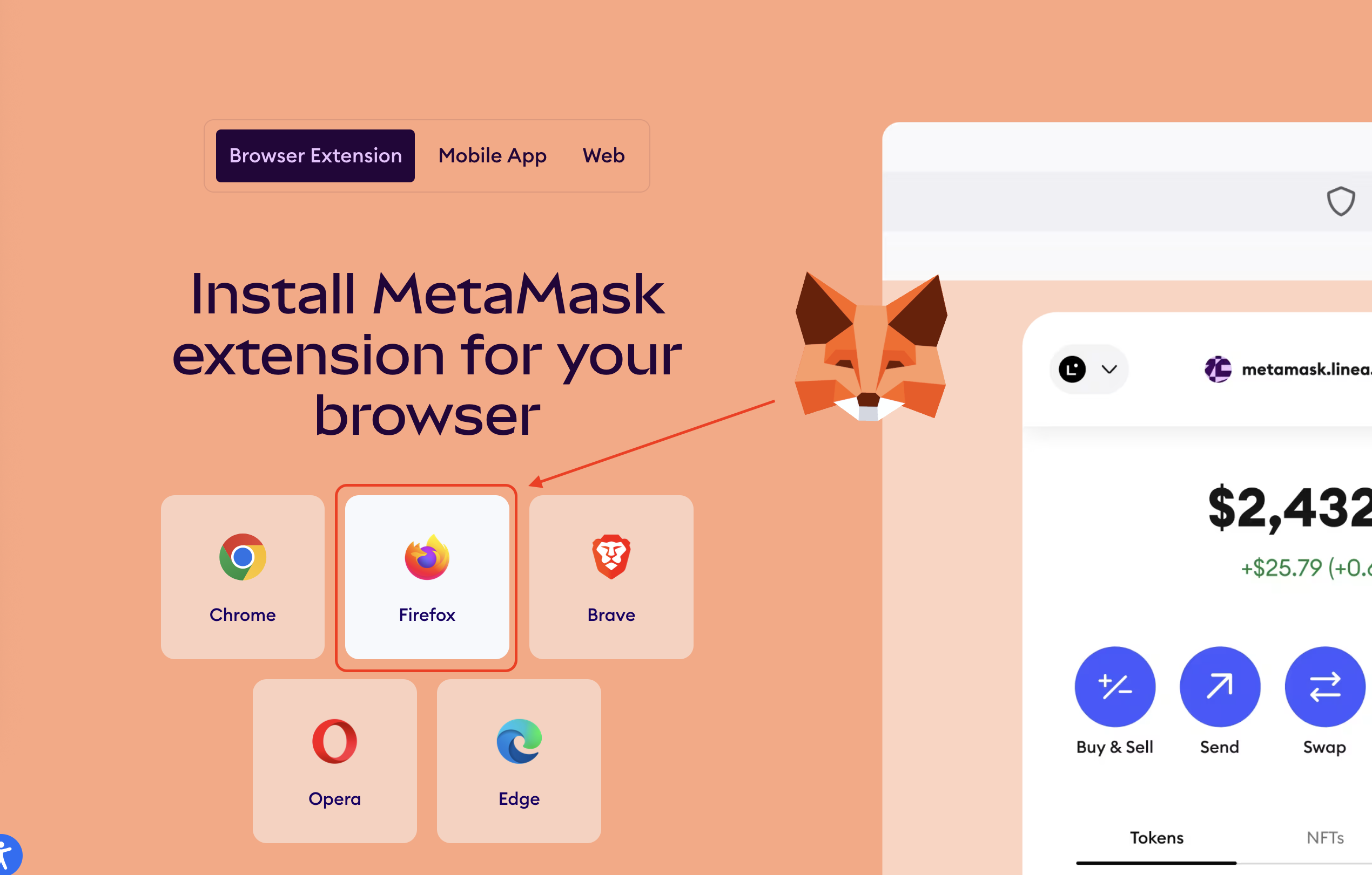 Installing MetaMask App