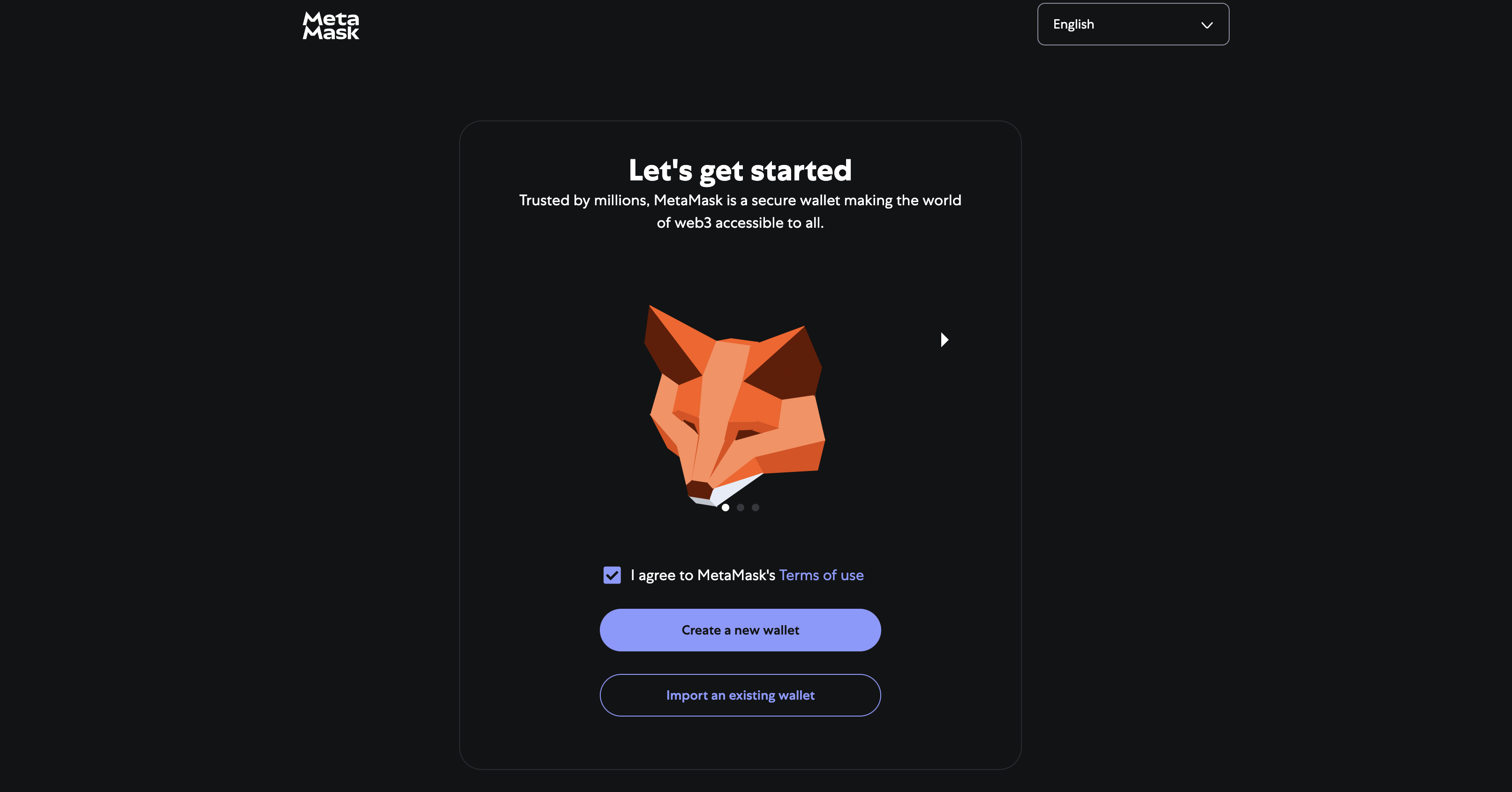 Creating MetaMask Wallet