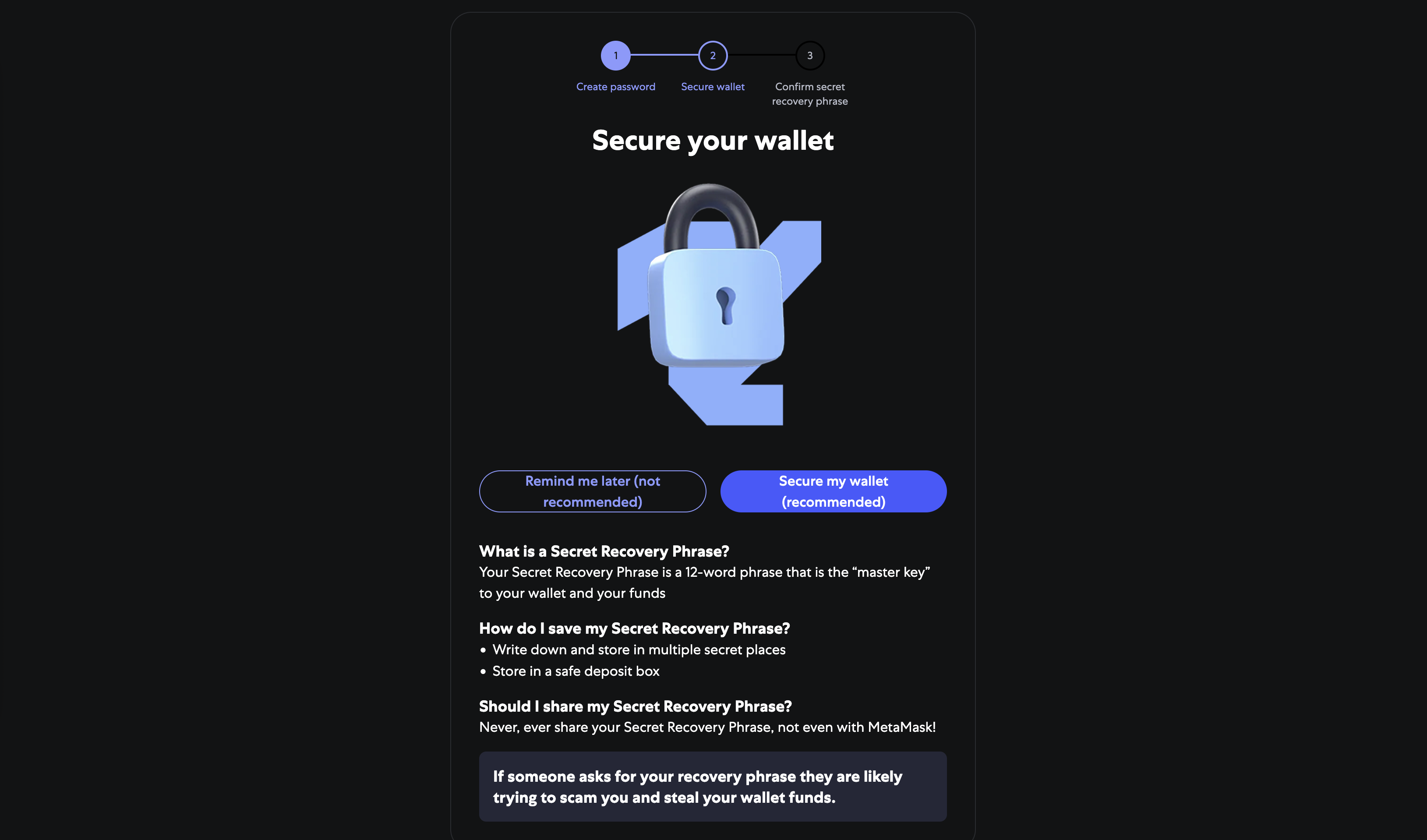 Protecting MetaMask Wallet