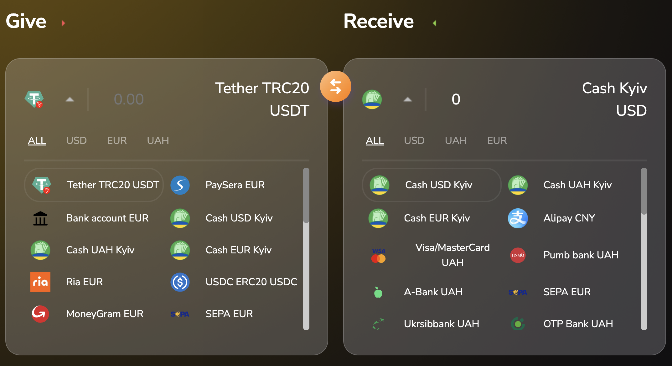 Cryptocurrency Exchanger