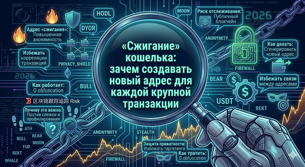 «Сжигание» кошелька: зачем создавать новый адрес для каждой крупной транзакции
