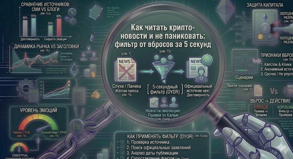 Как читать крипто-новости и не паниковать: фильтр от вбросов за 5 секунд