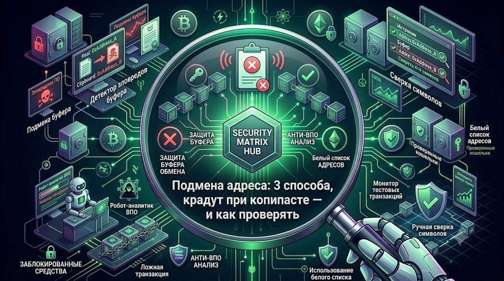 Подмена адреса: 3 способа, которыми крадут при копипасте — и как проверять