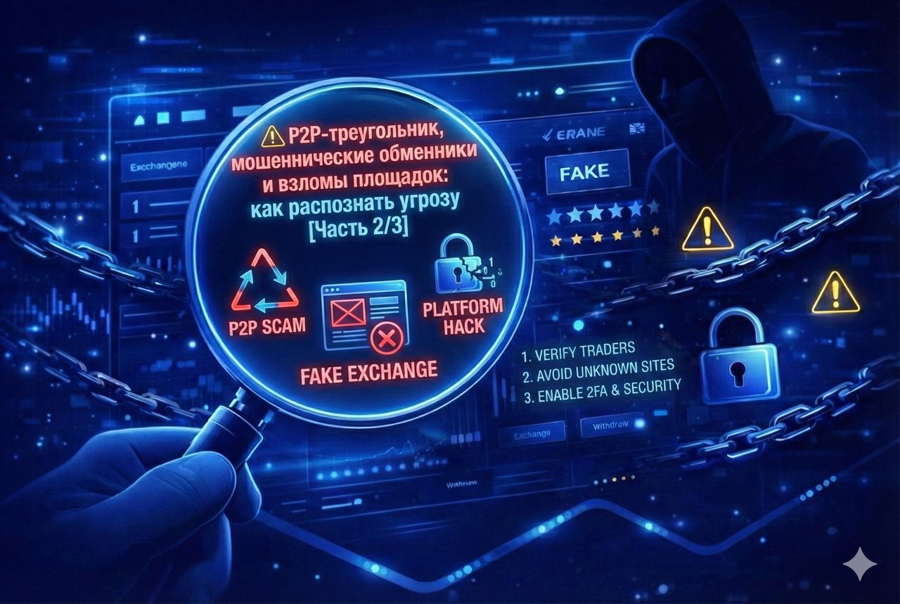 P2P-треугольник, мошеннические обменники и взломы площадок: как распознать угрозу [Часть 2/3]