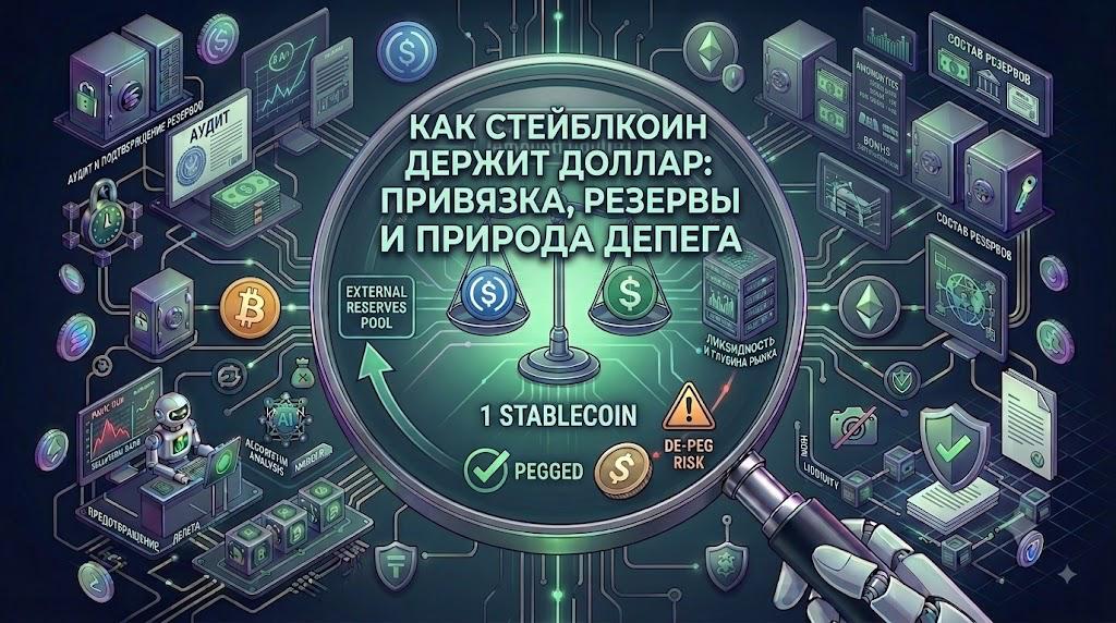 Как стейблкоин держит доллар: привязка, резервы и природа депега