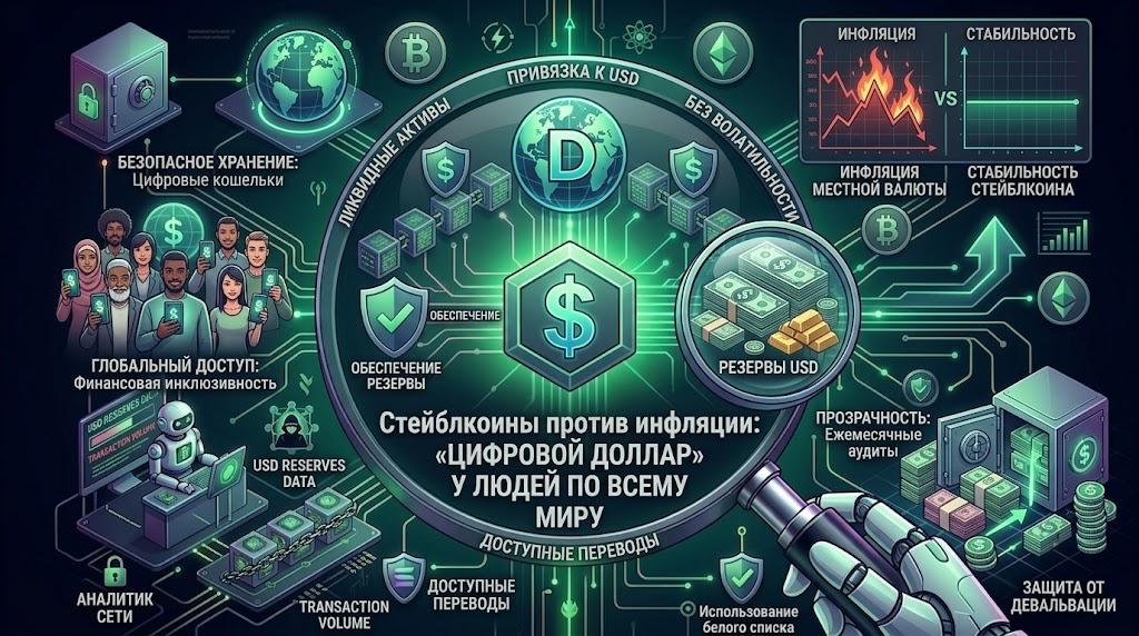 Стейблкоины против инфляции: «цифровой доллар» у людей по всему миру