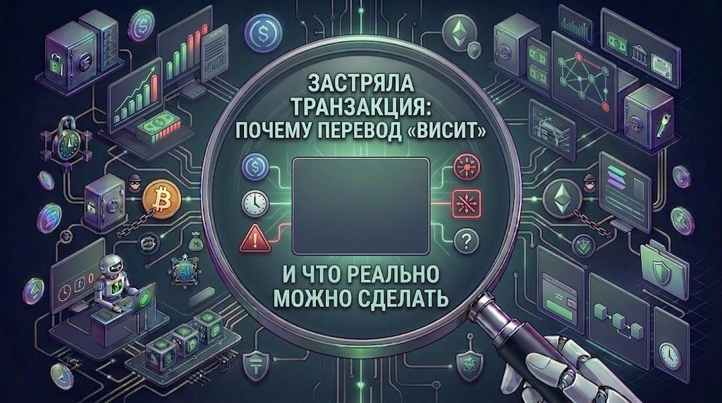 Застряла транзакция: почему перевод «висит» и что реально можно сделать