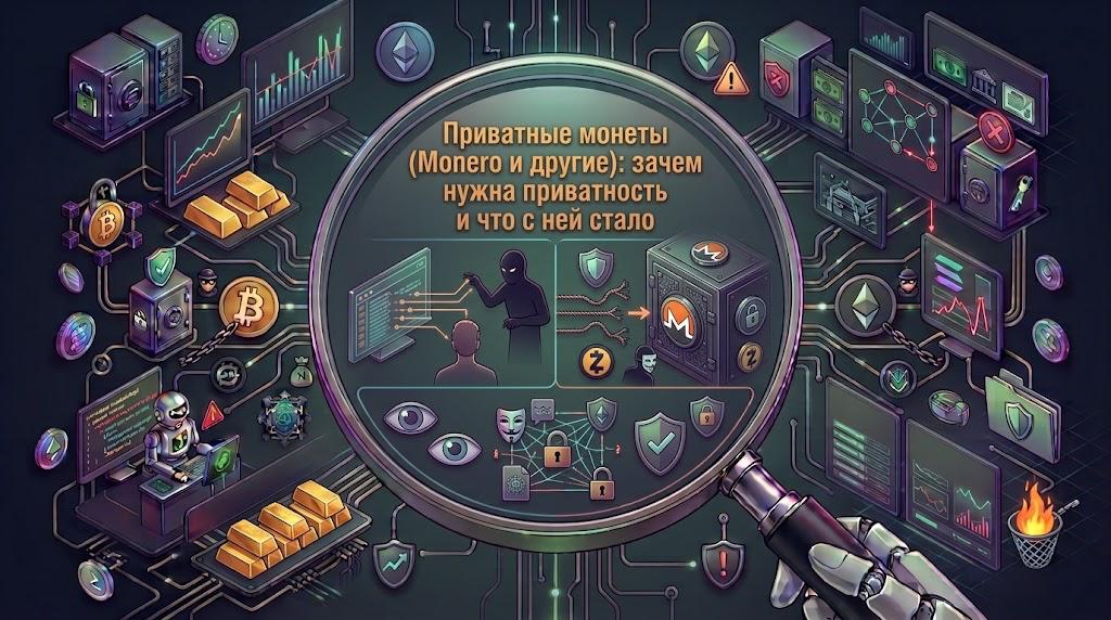 Приватные монеты (Monero и другие): зачем нужна приватность и что с ней стало