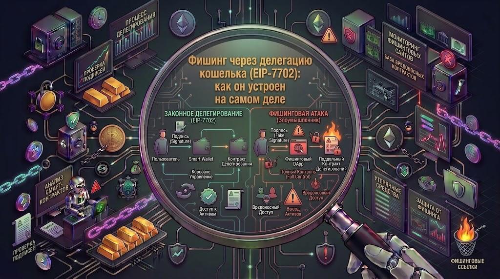 Фишинг через делегацию кошелька (EIP-7702): как он устроен на самом деле