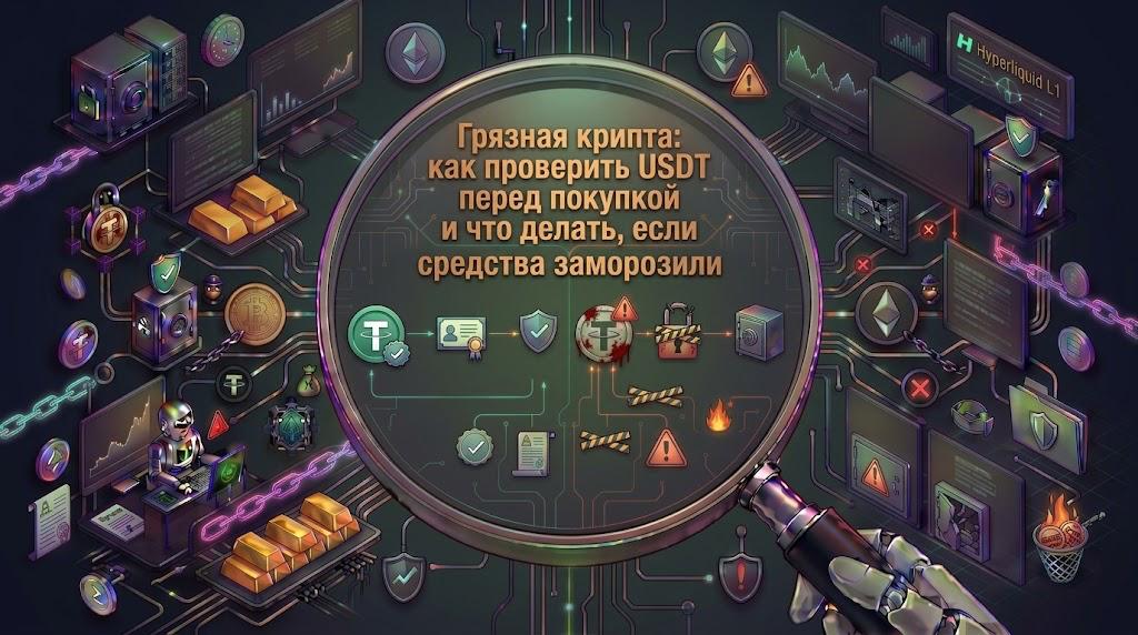 Грязная крипта: как проверить USDT перед покупкой и что делать, если средства заморозили