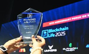 ViaBTC на Blockchain Life 2025 признан майнинг-пулом года